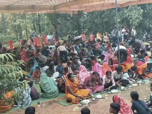 रविवार को 7 गांवों के ग्रामीणों ने उसकी छठी मनाई।