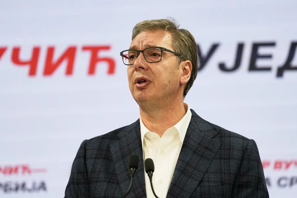 Serbia's former president and prime ministerial candidate of the ruling party SNS, Aleksandar Vučić, accepted defeat in the election. Picture- is of 25 October 2026.