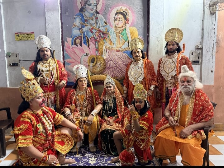 रामा मंदिर में भगवान श्रीराम का राजतिलक