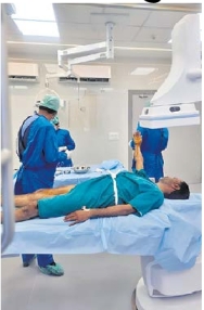 Cath Lab Detailed SMS's new cardiac tower opens cath lab, first patient undergoes angiography