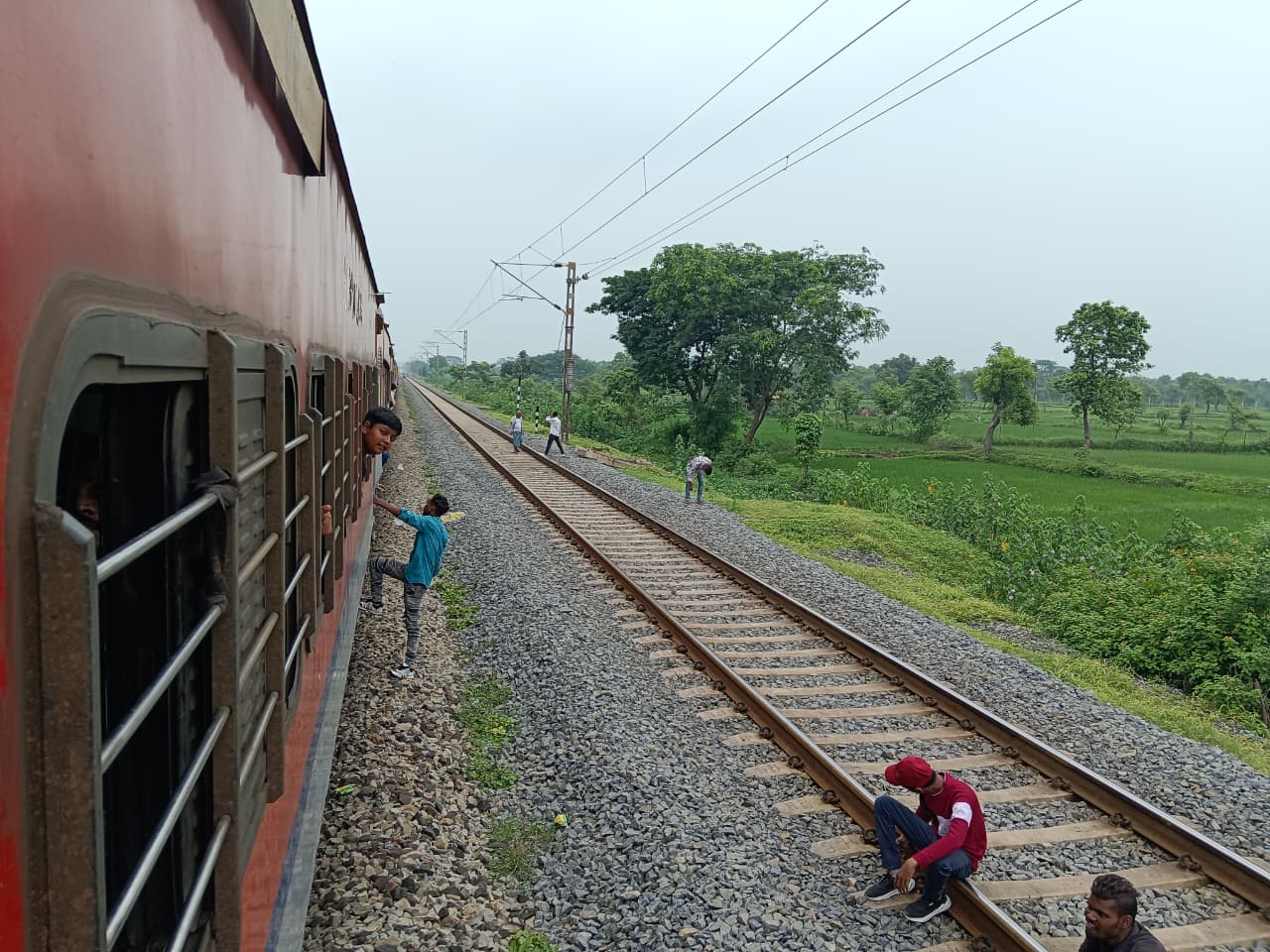 Express Coaching Express stoppage at halt stations, outside platforms with GS coaches