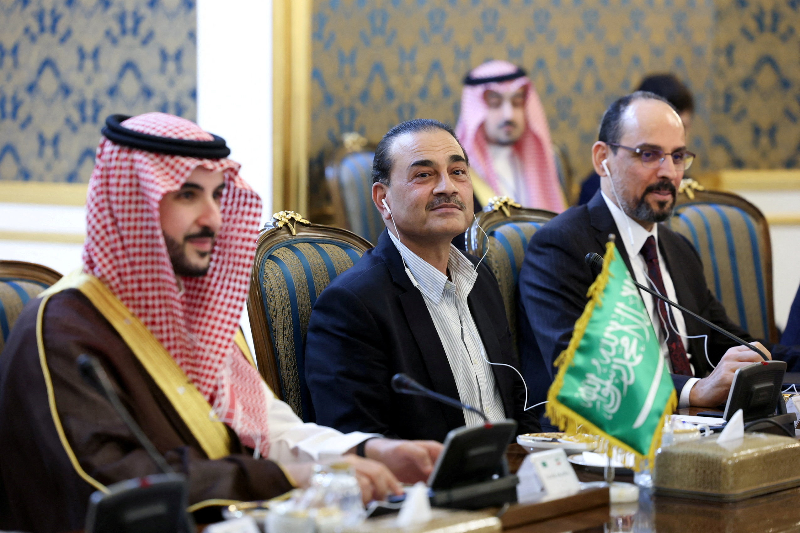 Saudi Arabia's Defense Minister Prince Khalid bin Salman, Pakistan's Defense Forces Chief Asim Munir and Turkey's Intelligence Chief Ibrahim Kalin attended the meeting in Tehran.