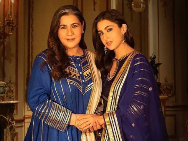 Sara Ali Khan with mother Amrita Singh.