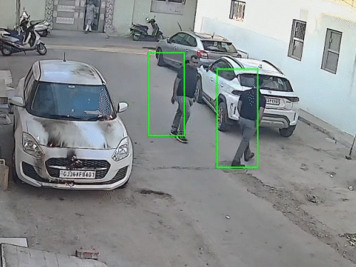 One person tried to convince the accused and took him to another car.