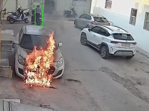 The accused left from there in another car.