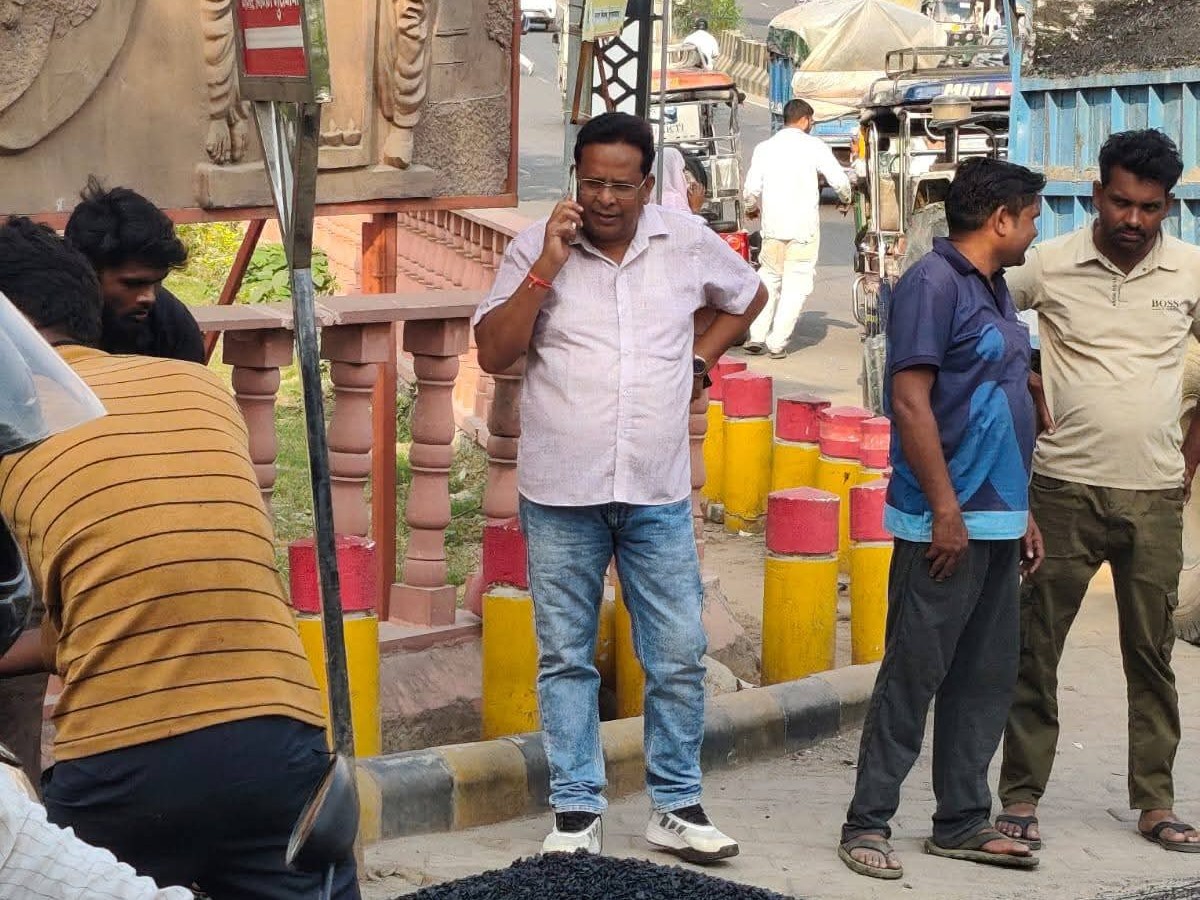 Moradabad Ward 3 Road Repair | Councilor Ravi Saini Inspects Work