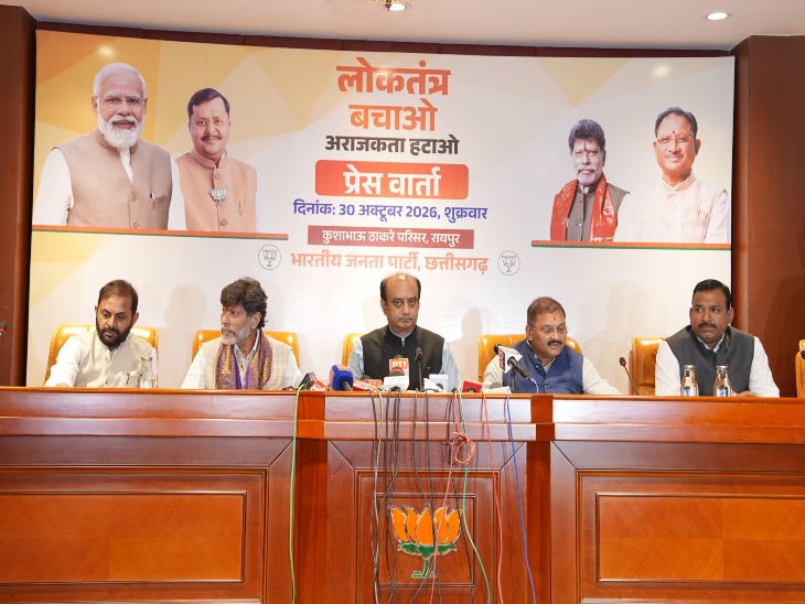 रायपुर में सुधांशु त्रिवेदी ने SIR पर कांग्रेस के सवालों का दिया जवाब।
