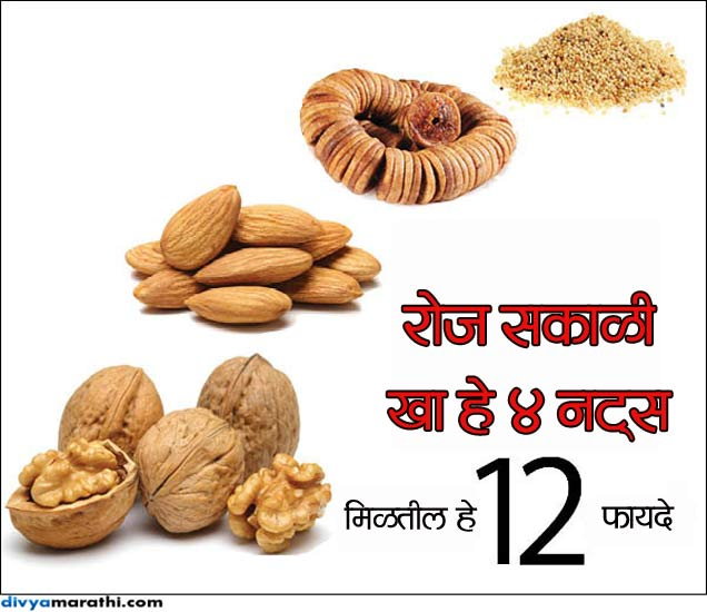 Dry Fruits Health Benefits रोज मुठभर ड्राय फ्रूट्स खाल्ल्याने टळेल