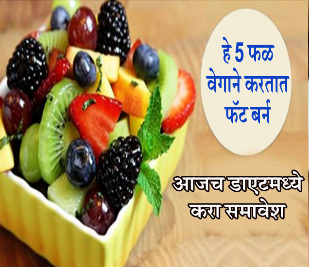 Add These 5 Fruits In Your Diet And Reduce Weight हे 5 फळ वेगाने
