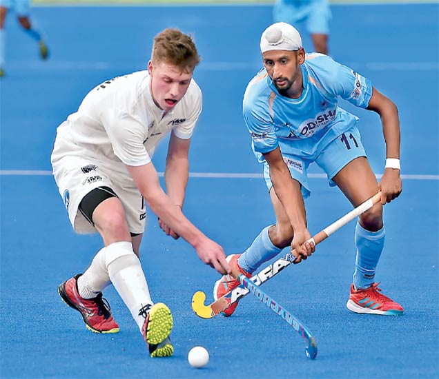 Hockey Series India's winning hattrick हाॅकी मालिका भारताची विजयी