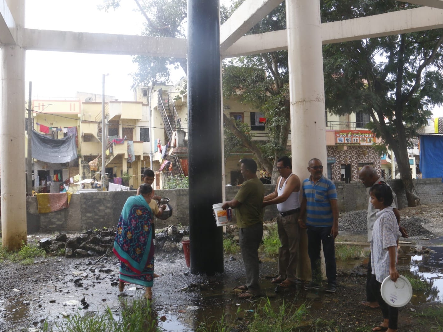 After 6 days, water supply was smooth. All the seven reservoirs of 20