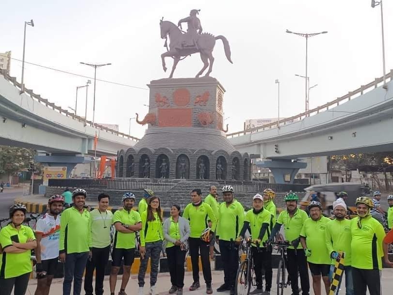 Cyclothon Event Completed; 75 Cyclists Participated Aurangabad Sport