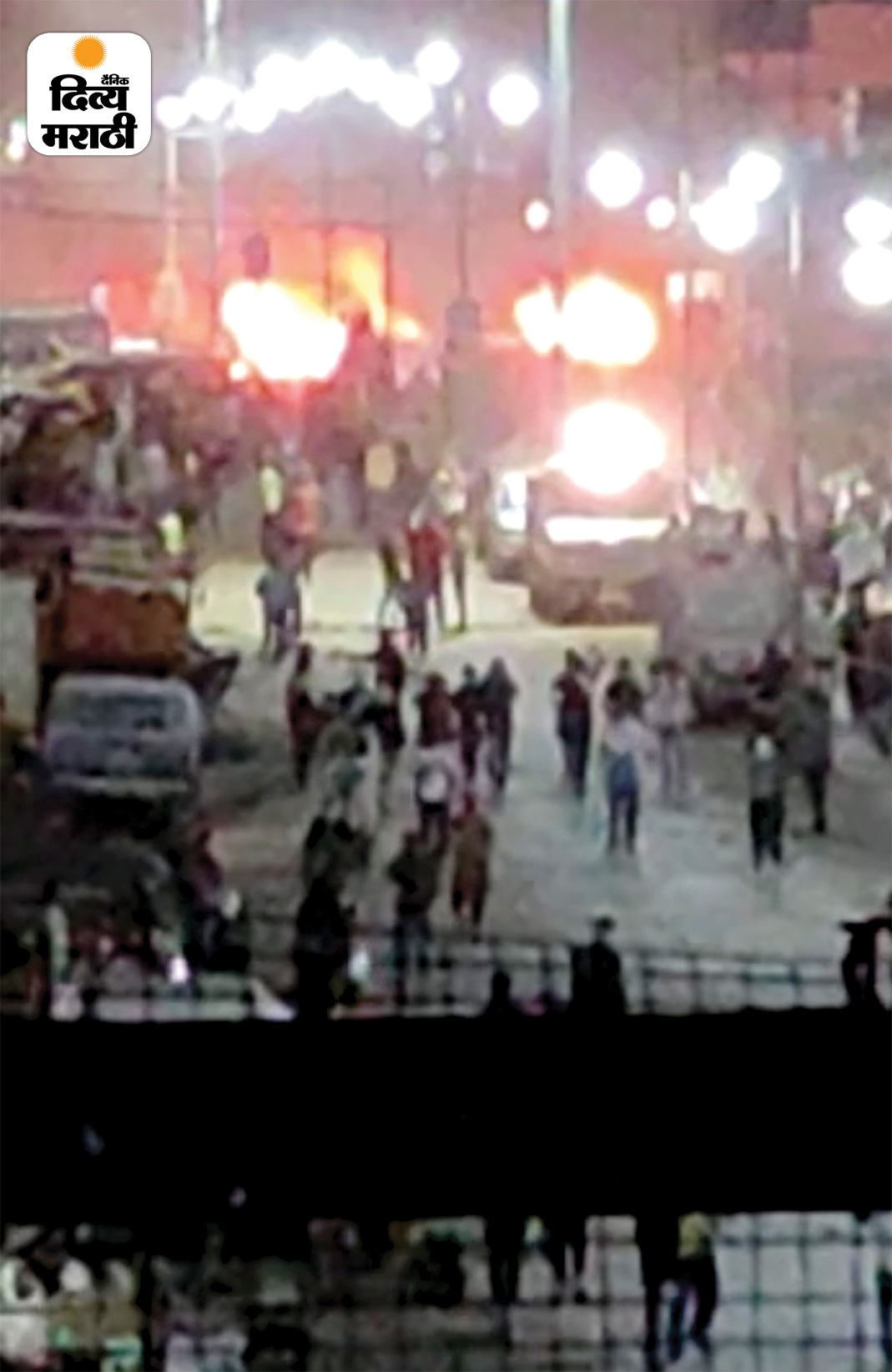 Riots at Kiradpura in Chhatrapati Sambhajinagar; The arch outside the ...
