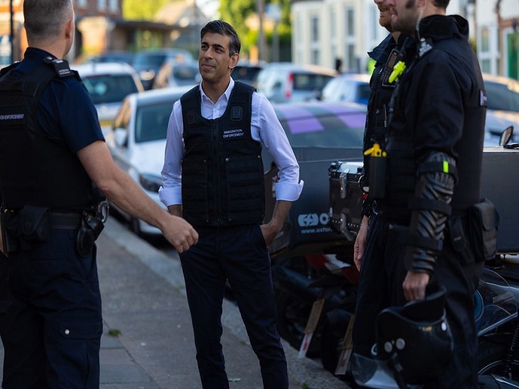 UK PM Rishi Sunak turns immigration officer, raids illegal immigrant