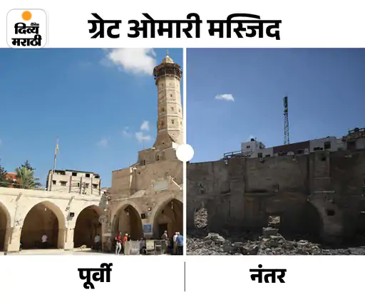 हे हमासचे कमांडर सेन्टर दावा इस्रायली व्यक्तिने केले आहे. आता मशिदीची एक भिंत उरली आहे.