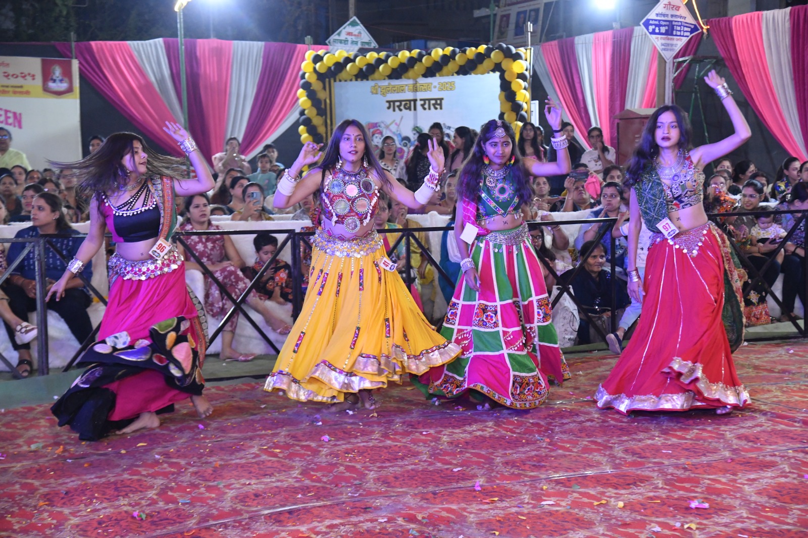 Colorful Garba Raas of women at Jhulelal Festival