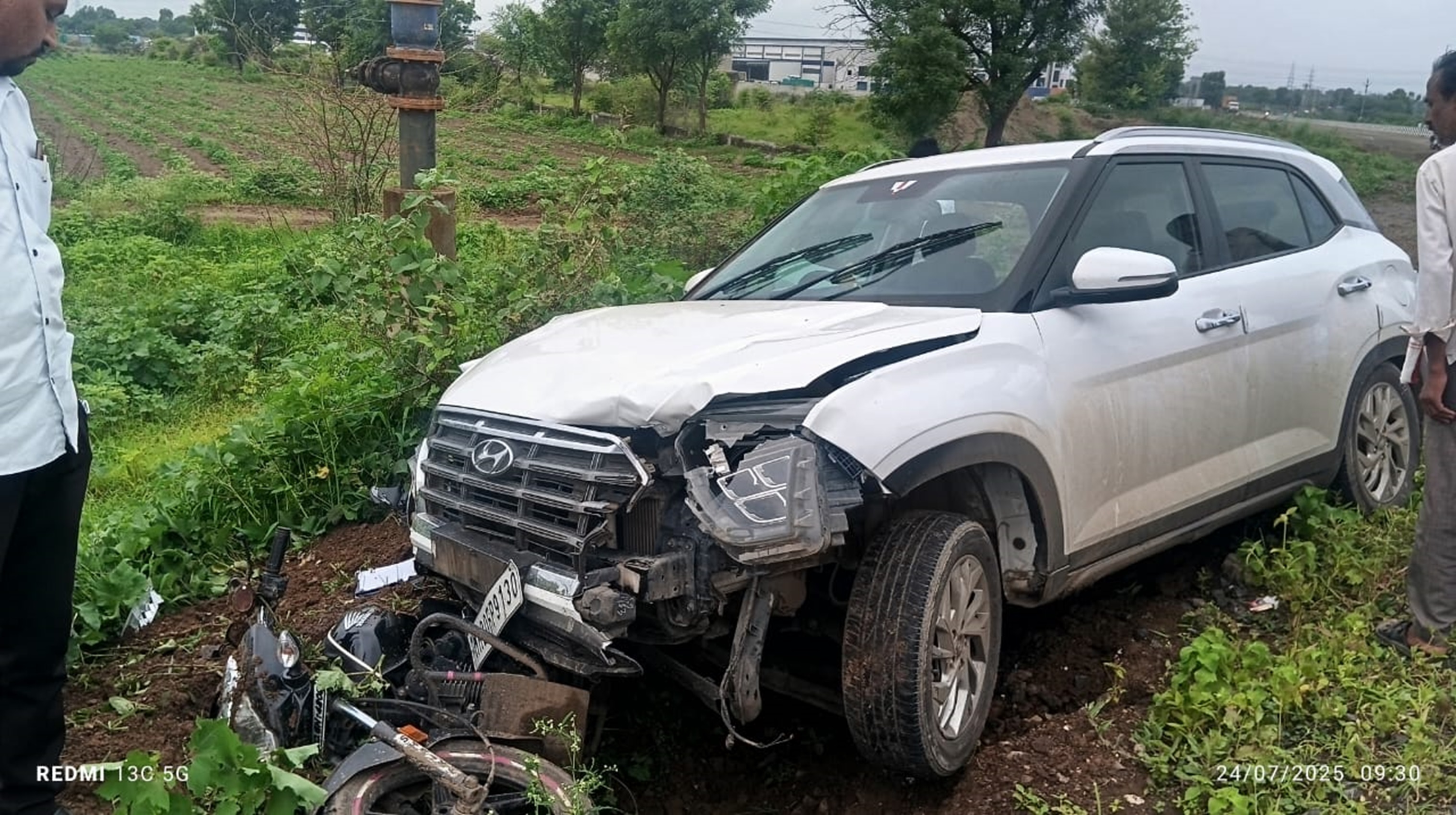 Car hits two two-wheelers; 3 seriously injured, incident took place on ...