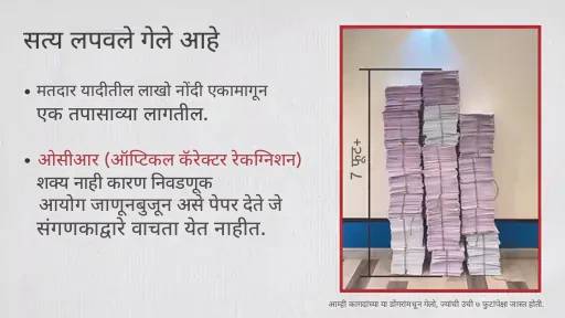 EC ने राहुल गांधींकडून मत चोरीचे पुरावे मागितले: नोटीसमध्ये म्हटले- महिलेचा डबल मतदान करण्याचा दावा चुकीचा, तिने स्वतः यास नकार दिला EC ने राहुल गांधींकडून मत चोरीचे पुरावे मागितले: नोटीसमध्ये म्हटले- महिलेचा डबल मतदान करण्याचा दावा चुकीचा, तिने स्वतः यास नकार दिला