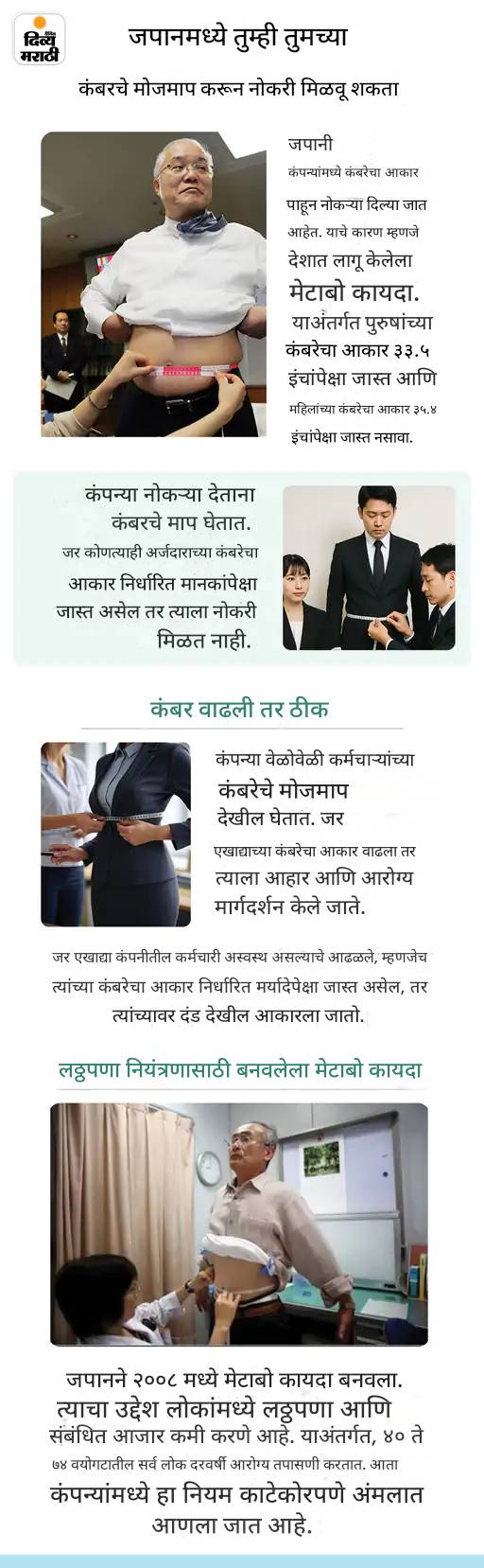 खबर हटके- बारीक कंबर असलेल्या लोकांना कंपनीत नोकरी: रडण्यासाठी पैसे देत आहेत लोक; ग्राफिक्समध्ये पाहा 5 रंजक बातम्या खबर हटके- बारीक कंबर असलेल्या लोकांना कंपनीत नोकरी: रडण्यासाठी पैसे देत आहेत लोक; ग्राफिक्समध्ये पाहा 5 रंजक बातम्या