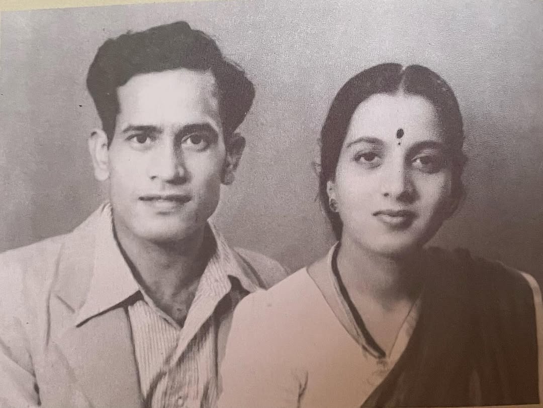 भीमसेन जोशी आणि त्यांच्या दुसऱ्या पत्नी वत्सला