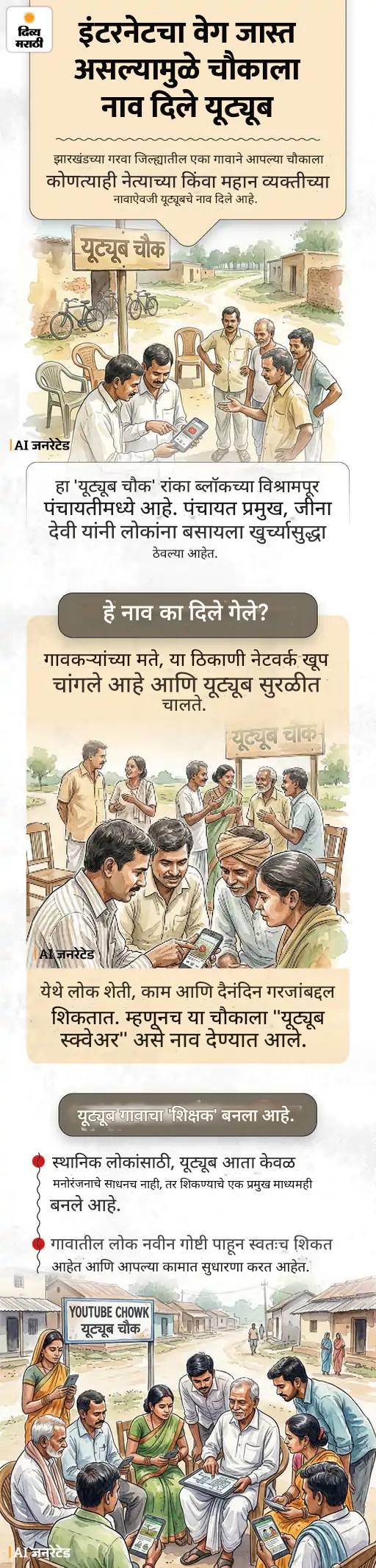 गावातील चौकाचे नाव ठेवले यूट्यूब: कारमध्ये सीटखाली मिळेल टॉयलेट; पतीशी भांडण झाल्यावर महिलेने उडवले ₹1.50 कोटी