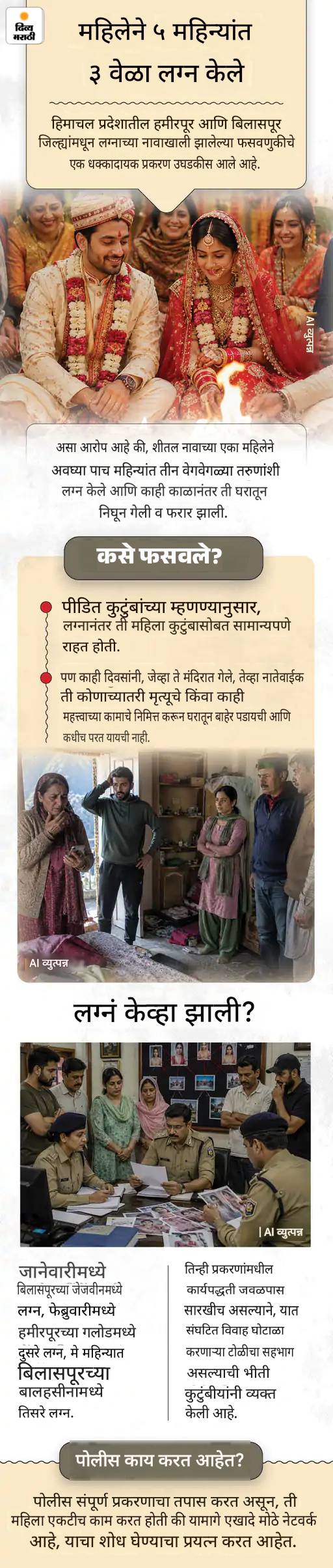 एका महिलेची 5 महिन्यांत 3 लग्नं: पायाविना एव्हरेस्ट सर केले; पत्नीने घटस्फोट मागितला, पतीने जेसीबीने घर पाडले