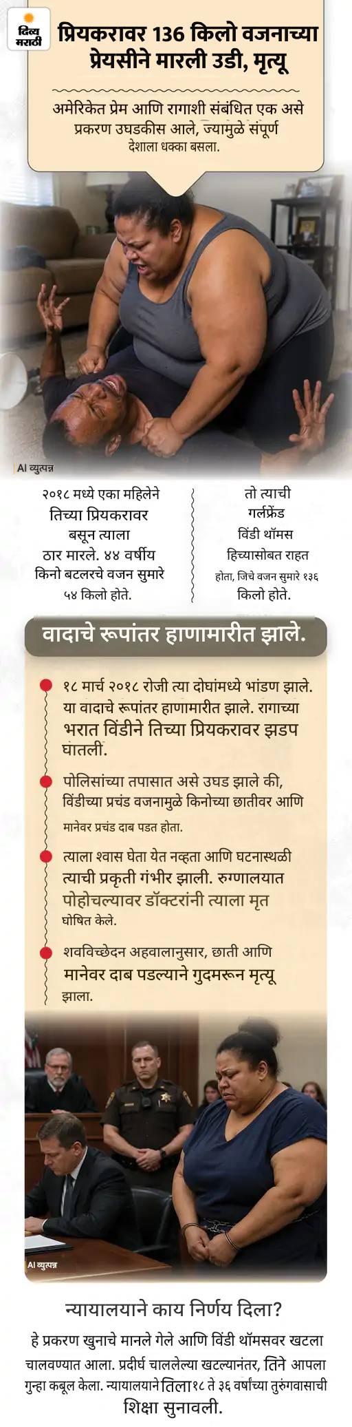 बॉयफ्रेंडवर 136 किलोच्या गर्लफ्रेंडने मारली उडी, मृत्यू: सोशल मीडियामुळे त्रस्त गावकऱ्यांनी मोबाइल तोडले; 194 वर्षांच्या कासवाने केला विश्वविक्रम