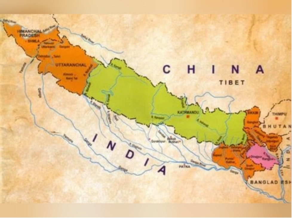 1816 પહેલા નેપાળનો નકશો.