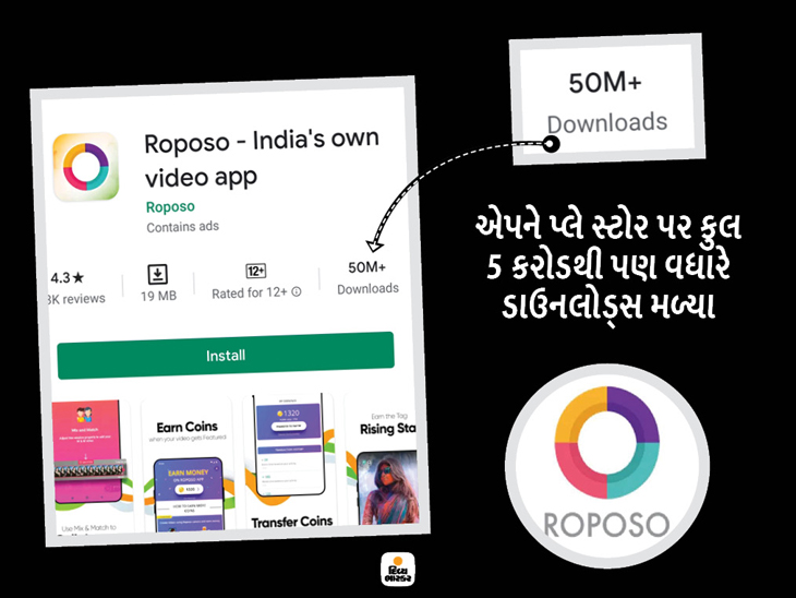 Demand for indigenous app 'Roposo' has increased, the app has received ...
