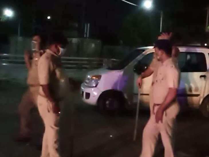 ઘટના સ્થળે પોલીસની ટીમ