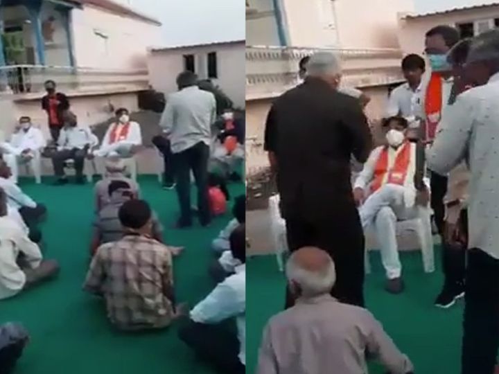 મોરબી-માળિયા વિસ્તારમાં મત માગવા ગયેલા બ્રિજેશ મેરજાને ગ્રામજને ઉધડો લીધો હતો.