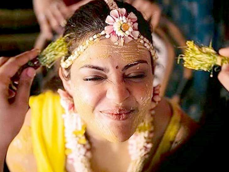 હલ્દી સેરેમનીમાં કાજલ અગ્રવાલ