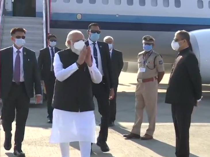 એરપોર્ટ પર તેમનું સ્વાગત કરવામાં આવ્યું