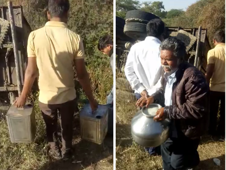તેલ લેવા લોકોની દોડાદોડી.