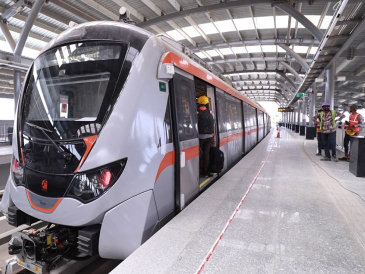 2022ની વિધાનસભા ચૂંટણી પહેલાં જ અમદાવાદ-ગાંધીનગર વચ્ચેના 32 કિલોમીટર સુધી મેટ્રો ટ્રેન દોડાવવાનો નવો ટાર્ગેટ|ગાંધીનગર,Gandhinagar - Divya Bhaskar
