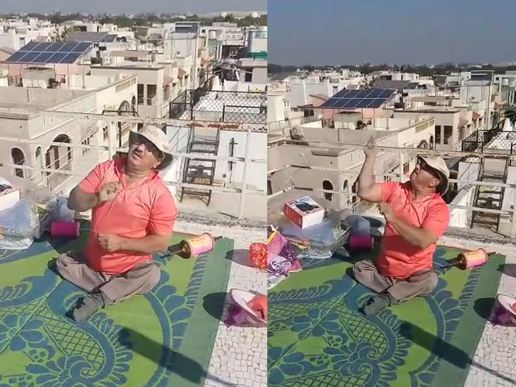 ahmedabad uttarayan live citizen flying kite with family instead, police  keep an eye on the crowd | અમદાવાદમાં ઉત્તરાયણનો માહોલ: ના ડીજે, ના દોસ્તો,  ઈતિહાસમાં પહેલીવાર શહેરમાં ...