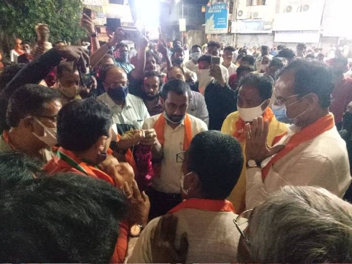ખાડિયા ભાજપનો ગઢ હોવા છતાં ગૃહ રાજ્યમંત્રી જાડેજાએ ઉતરવું પડ્યું હતું