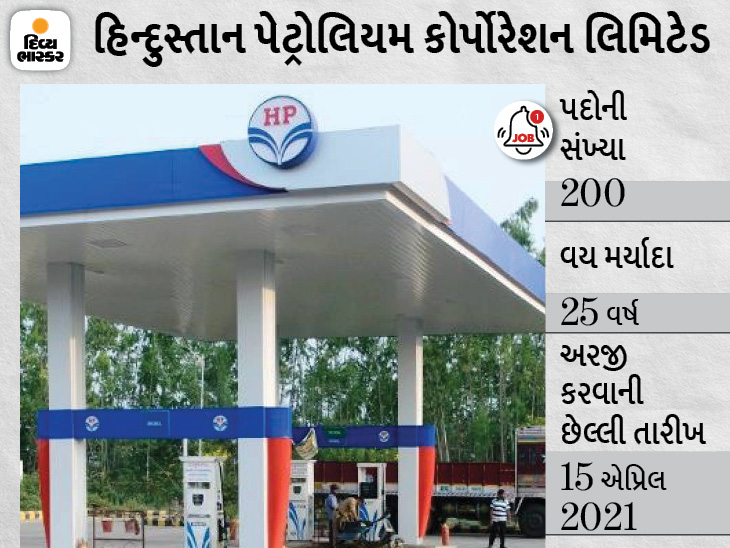 HPCLએ એન્જિનિયર્સના 200 પદ પર ભરતી માટે અરજી માગી, અરજી કરવાની છેલ્લી તારીખ 15 એપ્રિલ|યુટિલિટી,Utility - Divya Bhaskar