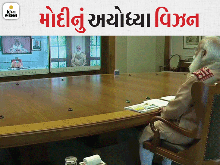 PM will virtually review amid questions raised against Shriram Janmabhoomi Trust, CM Yogi will also join | PMએ 45 મિનિટનો રિવ્યૂ કર્યો, કહ્યું- અયોધ્યાના વિકાસનું મોડલ એવું હોય, જેનાથી યુવાનોમાં આધ્યાત્મિકતા અને સારા સંસ્કારોનું સિંચન થાય - Vimarsana News