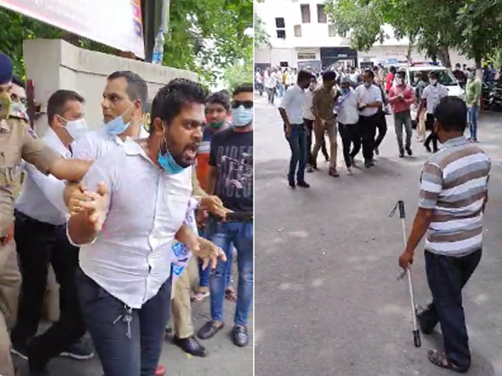 Husband of AAP woman corporator attempts suicide amid Manish Sisodia press conference | AAPના મહિલા કોર્પોરેટરના પતિએ મનીષ સિસોદિયાના પ્રેસ કોન્ફરન્સની વચ્ચે શરીરે કેરોસીન છાંટી સળગવાનો પ્રયાસ કર્યો - Vimarsana News