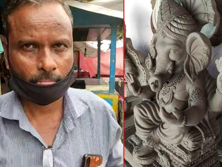 માટીની મૂર્તિમાં ભેજ લાગવાની શક્યતા વધારે રહે છે