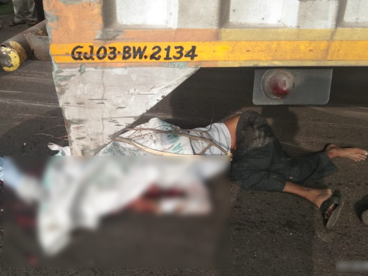 two Accident in rajko District so two person death on spot | જસદણમાં ટ્રકે બાઇકસવારને કચડ્યો, માથા પર તોતિંગ વ્હિલ ફરી વળતા ખોપરી બહાર, ગોંડલમાં પ્રૌઢ પર ટ્રક ફરી વળ્યો, બંનેના મોત - Vimarsana News
