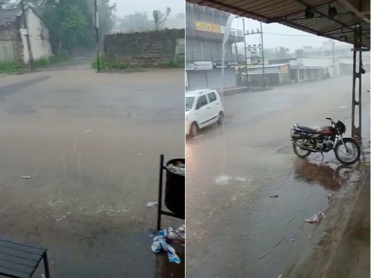 જસદણના ગ્રામ્ય વિસ્તારોમાં જળબંબાકાર.