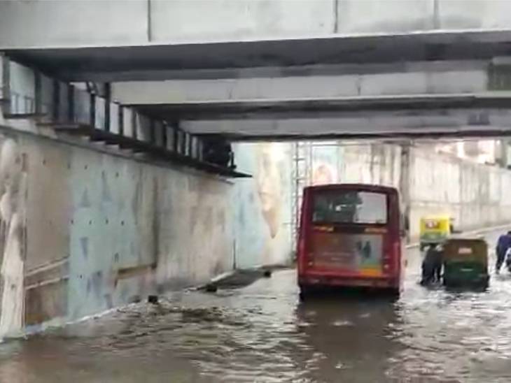 Just a few rains flooded the saltwater underbridge