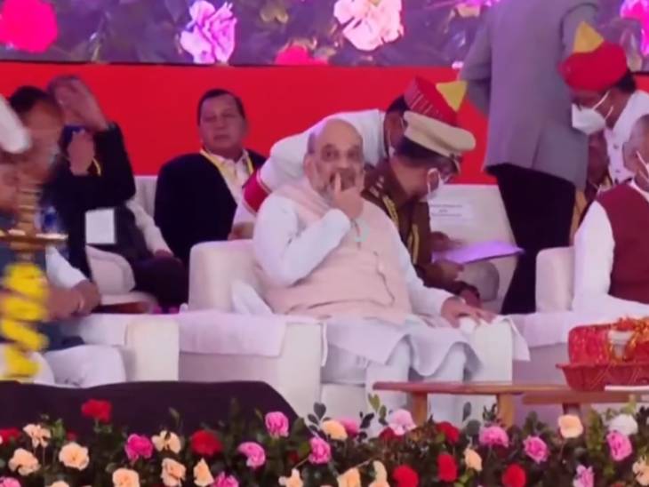 કેન્દ્રીય ગૃહમંત્રી અમિત શાહ ઉમિયાધામ શિલાન્યાસ મહોત્સવમાં હાજર રહ્યાં
