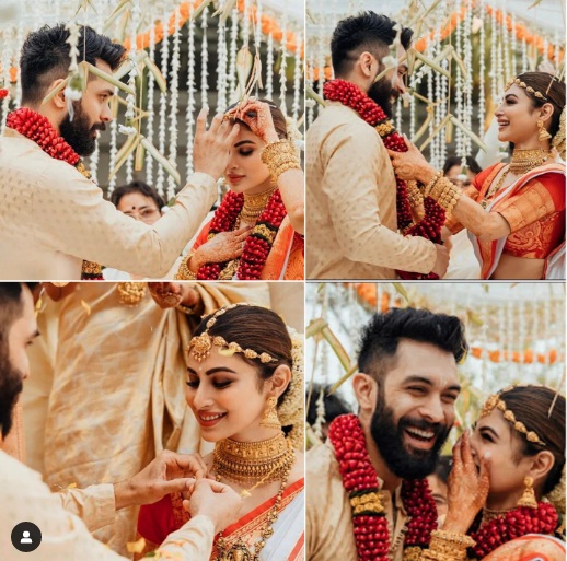 Mauni roy wedding photo: અભિનેત્રી મૌની રોય અને સૂરજ નામ્બિયારે ગોવામાં મલયાલી રીતિ-રિવાજથી લગ્ન કર્યાં, જુઓ ફોટોઝ 2 untitled 15 1643275218