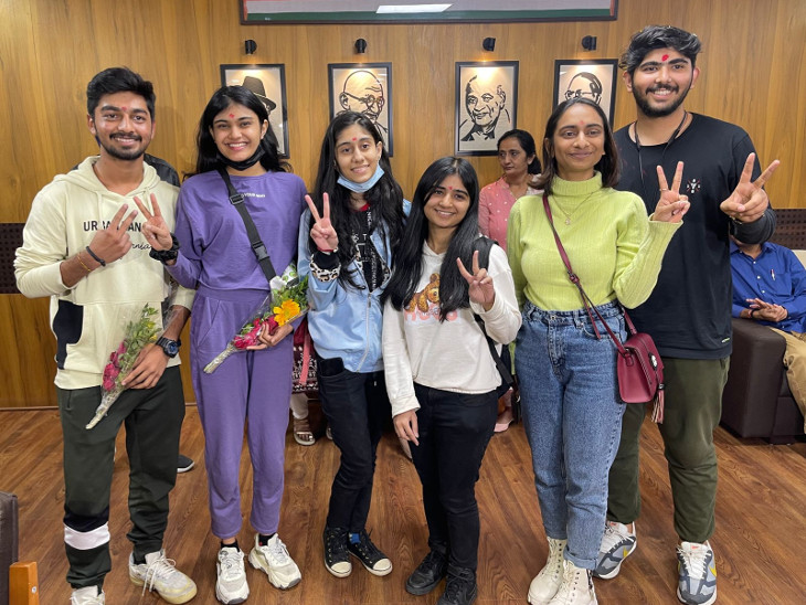 Today two students from Ukraine reached Gondal, Gujarat.
