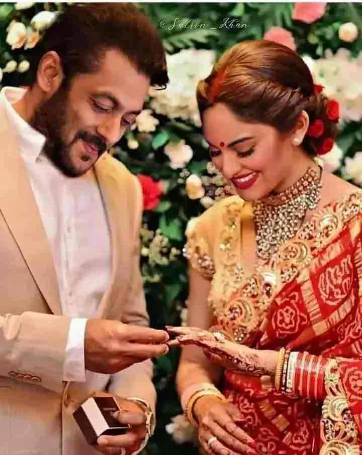 Salman khan viral wedding photos: સલમાન ખાને ચોરીછૂપીથી આ અભિનેત્રી સાથે કરી લીધા લગ્ન? તસવીર થઈ વાઇરલ- વાંચો શું છે મામલો? 1 સો.મીડિયામાં સલમાન-સોનાક્ષીની આ તસવીર વાઇરલ થઈ છે.