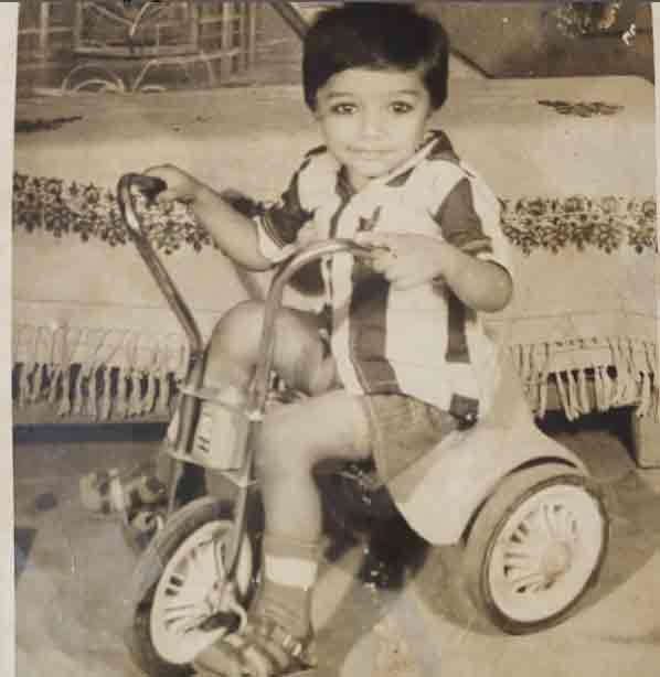 A picture of Hemant's childhood
