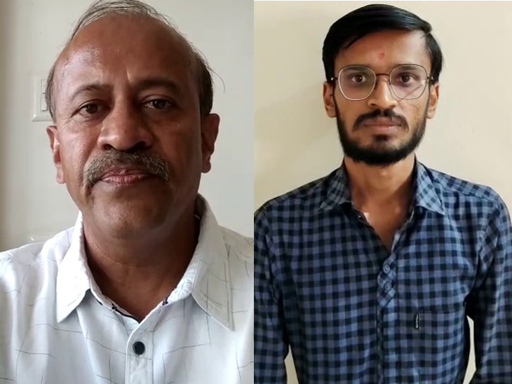 ખેડૂત હિત રક્ષક સમિતિ, જૂનાગઢના સંયોજક અતુલ શેખડા (ડાબી બાજુ) અને ભારતીય કિસાન સંઘ, તાલાલાના પ્રમુખ પ્રવીણભાઈ (જમણી બાજુ)